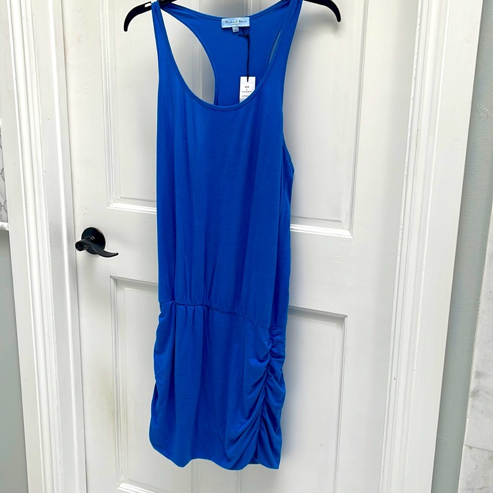 Michael Stars RacerBack Dress/L Royal Blue
